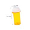 CALLARON 12pcs Tablet Bottles, Pp Reusable Pill Container Travel Case, Easy to Clean Medication Storage Box the Go Use, Portable Small Vials for Storing Small Items view 2