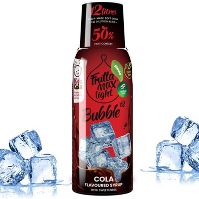 FruttaMax Sugar-Free Cola Syrup 50% Real Fruit | Low-Calorie Drink Syrup for Soda Makers, Cocktails & Desserts 500ml
