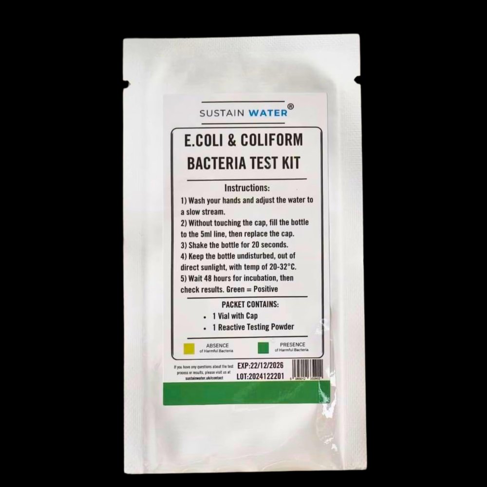 E. Coli & Coliform Bacteria Water Test Kit Professional Home Water Safety Testing | Fast, Accurate Detection of Bacterial Contamination