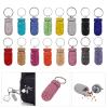 Compact Rhinestones Pills Case Aluminum Storage Keychain Pills Holder for Travel and Daily Use view 2