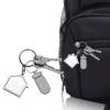 Compact Rhinestones Pills Case Aluminum Storage Keychain Pills Holder for Travel and Daily Use view 4