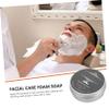 Happyyami Mens Peppermint Shaving Soap Bar with Cleansing Foam for Beard Grooming Smooth Wet Shave Suitable for Home Use view 3