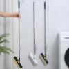 2 in 1 Floor Brush Scrubber with Long Handle, Tile Floor Scrubber Detachable Stiff Bristle Scrub Brush 180 Degree Rotating for Cleaning Shower Floor Bathroom Wall Glass (Dark Blue) view 2