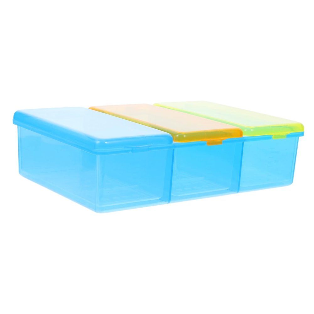 SOESFOUFU Thermometer Storage Box Portable Soaking Cleaning Container Sections for Hospital Use Thermometer Organizer for Sanitary Storage