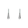 2 set Stylish Butterfly Comb Hair Trimmer Brush Pocket Combs for Training Camping Hiking Practice Stainless Style A view 1