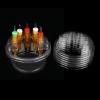 20PCS Hive Cups Disposable Tattoo Cartridge Needle Holder Transparent Needle Holder Plastic Ink Rinse Cups Circle Stand Tattoo Cartridge Tray (Circle) view 2