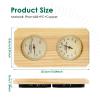 2-in-1 Sauna Thermometer and Hygrometer Wall Mount Steam Humidity Gauge High Accuracy Sauna Accessories Hygrometer Double Dial Steam Room Measurement for Family Hotel view 2