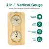 2-in-1 Sauna Thermometer and Hygrometer Wall Mount Steam Humidity Gauge High Accuracy Sauna Accessories Hygrometer Double Dial Steam Room Measurement for Family Hotel view 3