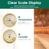 2-in-1 Sauna Thermometer and Hygrometer Wall Mount Steam Humidity Gauge High Accuracy Sauna Accessories Hygrometer Double Dial Steam Room Measurement for Family Hotel view 4