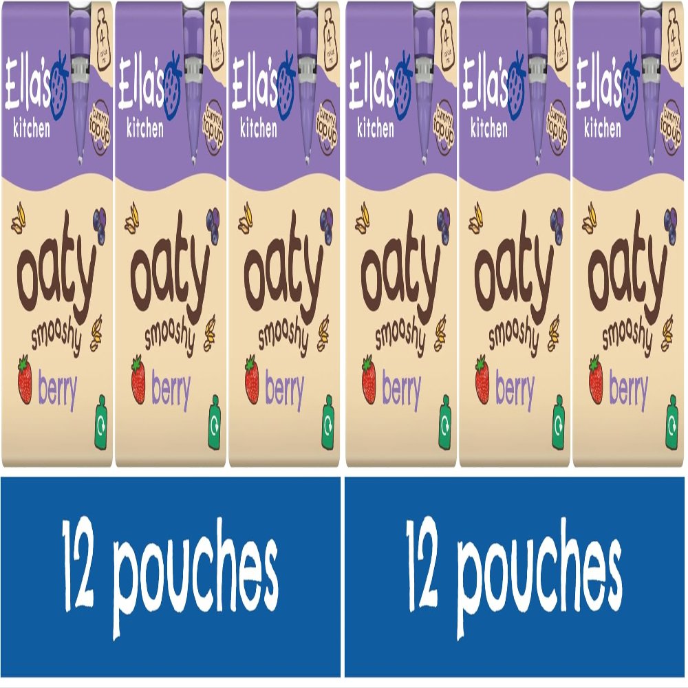 Ella's Kitchen Berry Oaty Smooshy 3 x (4 x 90g)