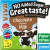 Viva Chocolate Flavoured Milk Drink, High in Protein, Vitamins & Calcium 200 ml (Pack of 14 Cartons) view 2