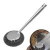 yakermur Stainless Steel Cleaner for Pots and Pans, Steel Scrubber, Ergonomic Handle, Multi-Purpose Steel Wool Bowl Scrubber, Portable Scrubbing Pads for Home Kitchens, Bathrooms, Outdoor Scenes view 1
