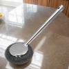 yakermur Stainless Steel Cleaner for Pots and Pans, Steel Scrubber, Ergonomic Handle, Multi-Purpose Steel Wool Bowl Scrubber, Portable Scrubbing Pads for Home Kitchens, Bathrooms, Outdoor Scenes view 3