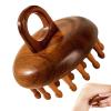 Rukjmqi Scalp Massager Wood | Sandalwood Multifunctional Hair Brush - Natural Brush 28-Tooth for Hair Care, Portable Body Massage Tool view 1