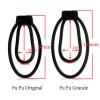 2 Different Sizes of Men's Flat Protective fufu Clips with 1 Adjustable 3-Way Elasticated Waistband (Black) view 2