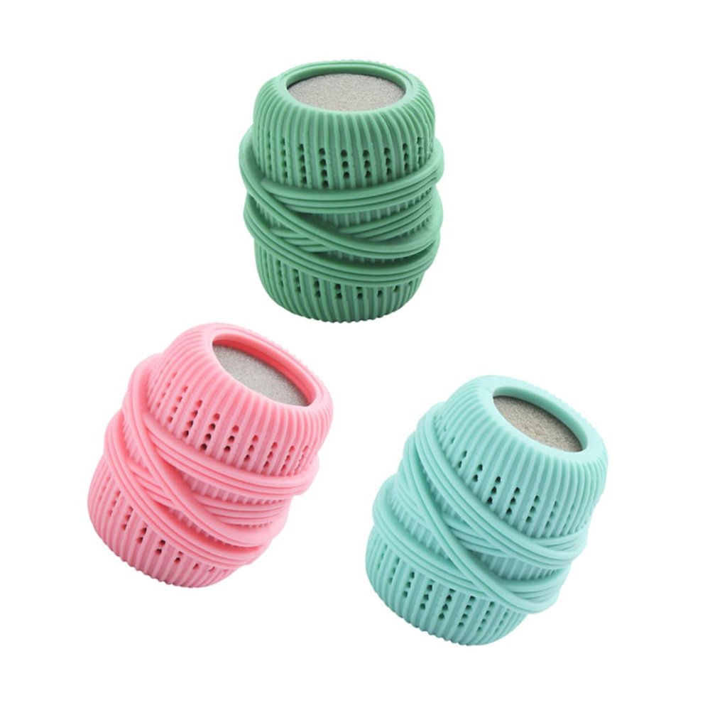 FRCOLOR Laundry Washing Balls Set Random Color 3pcs TPE Hair Remover Function Gentle on Clothes and Washer for Washing Machine Use Suitable for Clothes and Pet Hair Laundry