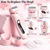 Dandin Bikini Trimmer Women, Lady Shavers for Women with USB Charging Station, Wet & Dry Use Ladies Razors, Painless Hair Removal at Home, Lady Trimmers for Body Arms Legs Underarm view 3