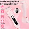 Dandin Bikini Trimmer Women, Lady Shavers for Women with USB Charging Station, Wet & Dry Use Ladies Razors, Painless Hair Removal at Home, Lady Trimmers for Body Arms Legs Underarm view 4