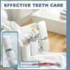 BELEFU 4 Pieces Dual Sided Denture Brush with 2 Case, False Teeth Denture Toothbrush, Dental Cleaning Brush for Retainer Brace with Multi-Layered Soft Bristles and Anti-Slip Handle (5 Colors) view 4
