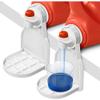 Faeymth Laundry Detergent Cup Holder to Prevent Overflow and Drip Storage Box Soap Box Accessories Drip Collection Rack White view 3