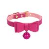 Bow Collar,A Necklace With Bells,Fun Collar,Choker Neck Chain,Leash Collar Dark Gothic Necklace Chain,Cosplay Props Purple One Size view 2