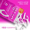 GRIN Smooth Flosspyx, Gentle Floss Picks, 150 Count, Dental Flossers, Minty Flavor, Recycled Plastic, Smooth Floss, Tight Teeth, Premium Longer Floss Head, Includes Safe Fold-Back Tooth Pick view 2