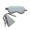 Cmis Kbei Silk Sleeping Eye Mask with Carrying Pouch Bag Travel Sleep Eyeshade for Women Man Nap Cover Comfortable Eye Patch Help Rest(Gray) view 1
