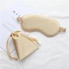 Cmis Kbei Silk Sleeping Eye Mask with Carrying Pouch Bag Travel Sleep Eyeshade for Women Man Nap Cover Comfortable Eye Patch Help Rest(Gray) view 2