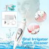 Water Flosser Dental Irrigator Tap Oral Irrigator No Batteries and No Electricity for Oral Cleaning and Braces Care(White 2) view 2
