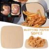Pack of 50 Non-stick Square Baking Paper for Air Fryers, Food-Grade BPA Free, Ideal for Healthy Baking, Oven Accessories, Air Fryer view 2
