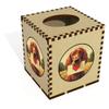 Square 'Red Setter Love Note' Wooden Tissue Box Cover (TB00066381) view 1