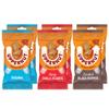 Uppernut Keto Crackers Peanut Biscuits Multipacks - Mixed Pack of 6 x 20g High Protein & Fibre, Low Carb, 60% Less Fat & Gluten Free Snacks, 97% Peanuts, No Flour | (Original/Chilli/Black Pepper) view 1