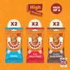 Uppernut Keto Crackers Peanut Biscuits Multipacks - Mixed Pack of 6 x 20g High Protein & Fibre, Low Carb, 60% Less Fat & Gluten Free Snacks, 97% Peanuts, No Flour | (Original/Chilli/Black Pepper) view 2