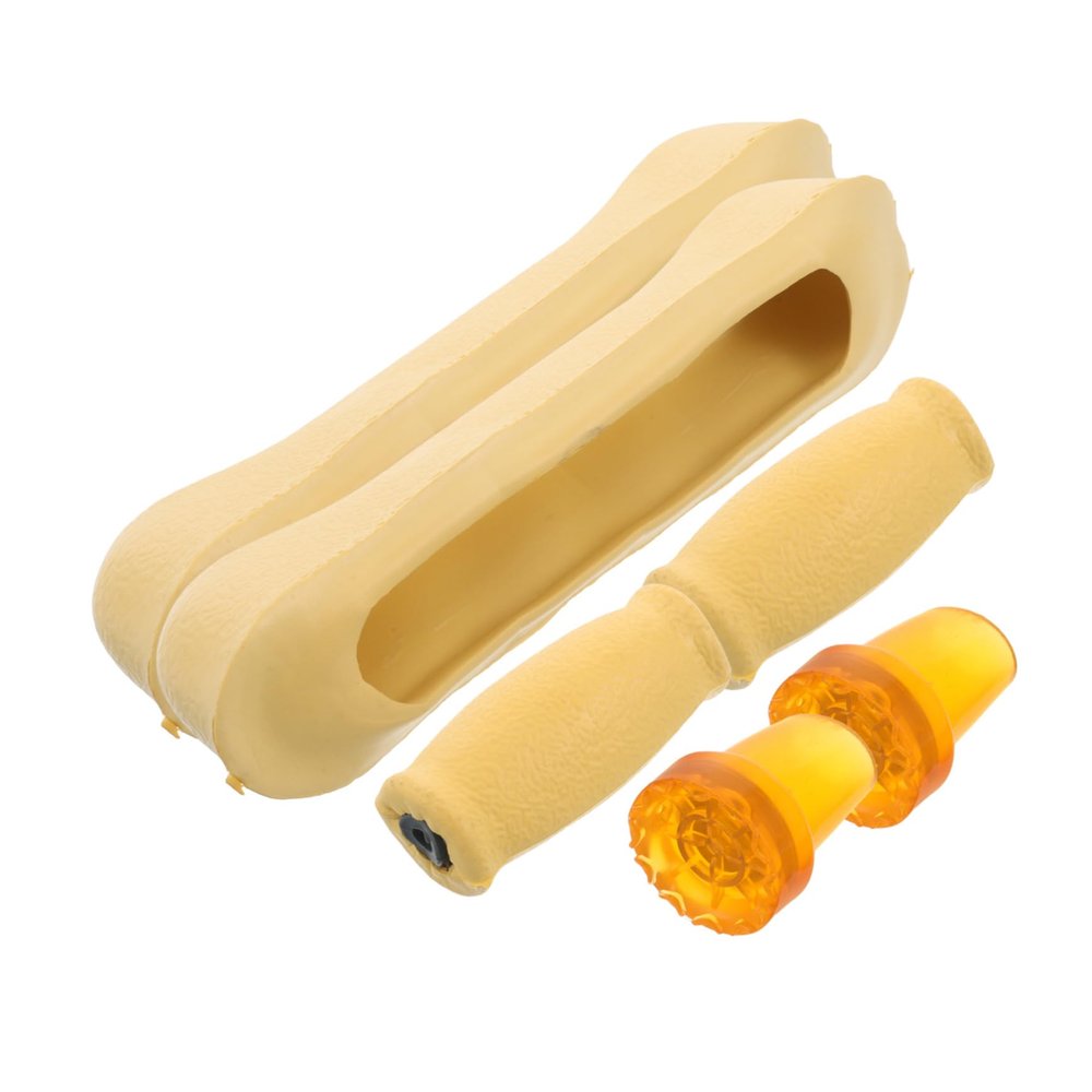 CALLARON 6pcs Crutch Replacement Padding Rubber Hand Grips and Feet Caps for Single Double Crutches Walking Aids Non Slip Accessories Kit