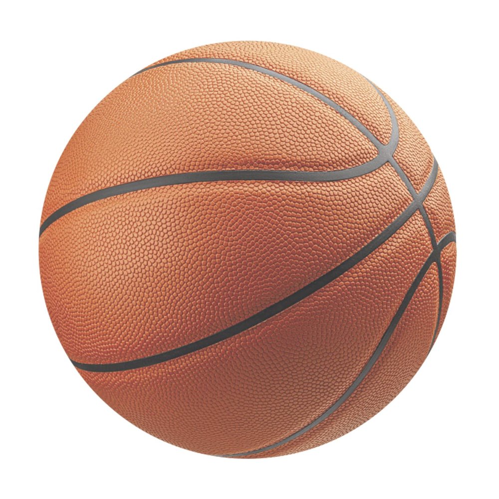 dekora - Birthday Cake Decoration - Basketball 20 cm Cake Topper - Edible Wafer Disc for Cakes - Gluten-Free, Sugar-Free, Lactose-Free - Suitable for Vegetarians