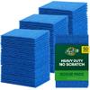 SCRUBIT 50 Pack Scouring Pad - Heavy Duty Scrub Pads for Cleaning Dishes - Non-Scratch Reusable Scrubbing - Blue view 1
