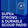 SCRUBIT 50 Pack Scouring Pad - Heavy Duty Scrub Pads for Cleaning Dishes - Non-Scratch Reusable Scrubbing - Blue view 4