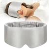100% Mulberry Silk Sleeping Mask Eyepatch Blocking Light Eyemask Soft Padded Travel Sleeping Aid for Sleep Patch Slaapmasker(Light Gray) view 1