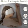 100% Mulberry Silk Sleeping Mask Eyepatch Blocking Light Eyemask Soft Padded Travel Sleeping Aid for Sleep Patch Slaapmasker(Light Gray) view 2
