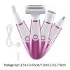 Amagogo Shaving Kit for Women, Four-in-One Hair Removal Tool with Charging Light, Trimmer for Girlfriend and Daughter view 2