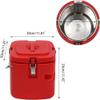 Insulated Food Container, Portable Food Soup Warmer With Lid, 10L Stainless Stee Insulated Cooler Bucket, Commercial Insulated Lunch Bucket(Size:Red) view 2