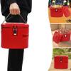 Insulated Food Container, Portable Food Soup Warmer With Lid, 10L Stainless Stee Insulated Cooler Bucket, Commercial Insulated Lunch Bucket(Size:Red) view 3