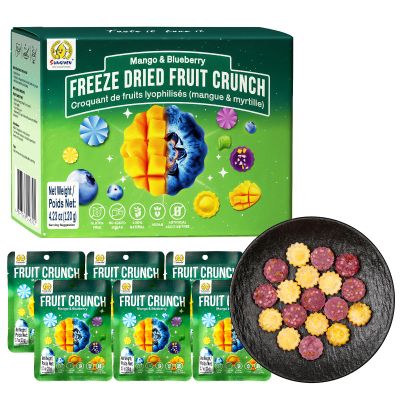 SUNGIVEN Freeze Dried Fruit Crunch Mango & Blueberry 20g Pack of 6