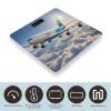 Airplane Scale for Body Weight Highly Accurate Digital Bathroom Body Scale Digital Body Weight Scale Tempered Glass LCD Display Batteries and Tape Measure view 3