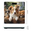 Cute Dogs Animal Scale for Body Weight Highly Accurate Digital Bathroom Body Scale Digital Body Weight Scale Tempered Glass LCD Display Batteries and Tape Measure view 2
