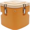 Insulated Food Container, Portable Food Soup Warmer With Lid, 10L Stainless Stee Insulated Cooler Bucket, Commercial Insulated Lunch Bucket(Size:Yellow) view 1
