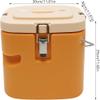 Insulated Food Container, Portable Food Soup Warmer With Lid, 10L Stainless Stee Insulated Cooler Bucket, Commercial Insulated Lunch Bucket(Size:Yellow) view 2