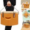 Insulated Food Container, Portable Food Soup Warmer With Lid, 10L Stainless Stee Insulated Cooler Bucket, Commercial Insulated Lunch Bucket(Size:Yellow) view 4