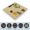 Potted Plant and Woman Scale for Body Weight Highly Accurate Digital Bathroom Body Scale Digital Body Weight Scale Tempered Glass LCD Display Batteries and Tape Measure view 3