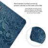 Blue Floral Lace Scale for Body Weight Highly Accurate Digital Bathroom Body Scale Digital Body Weight Scale Tempered Glass LCD Display Batteries and Tape Measure view 4